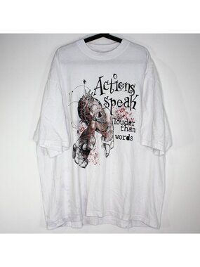Righteous Mens XL Oversized Graphic Jesus Religious T-Shirt G1494